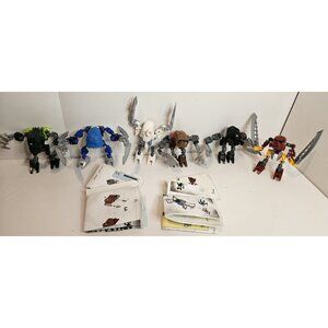 2006 Lego Bionicle - All 6 MATORAN of VOYA NUI (8721 ~ 8726) 100% W/Manuals